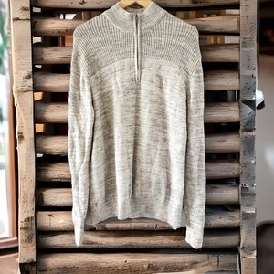 Van Heusen Flex Grey Heather Zip Sweater